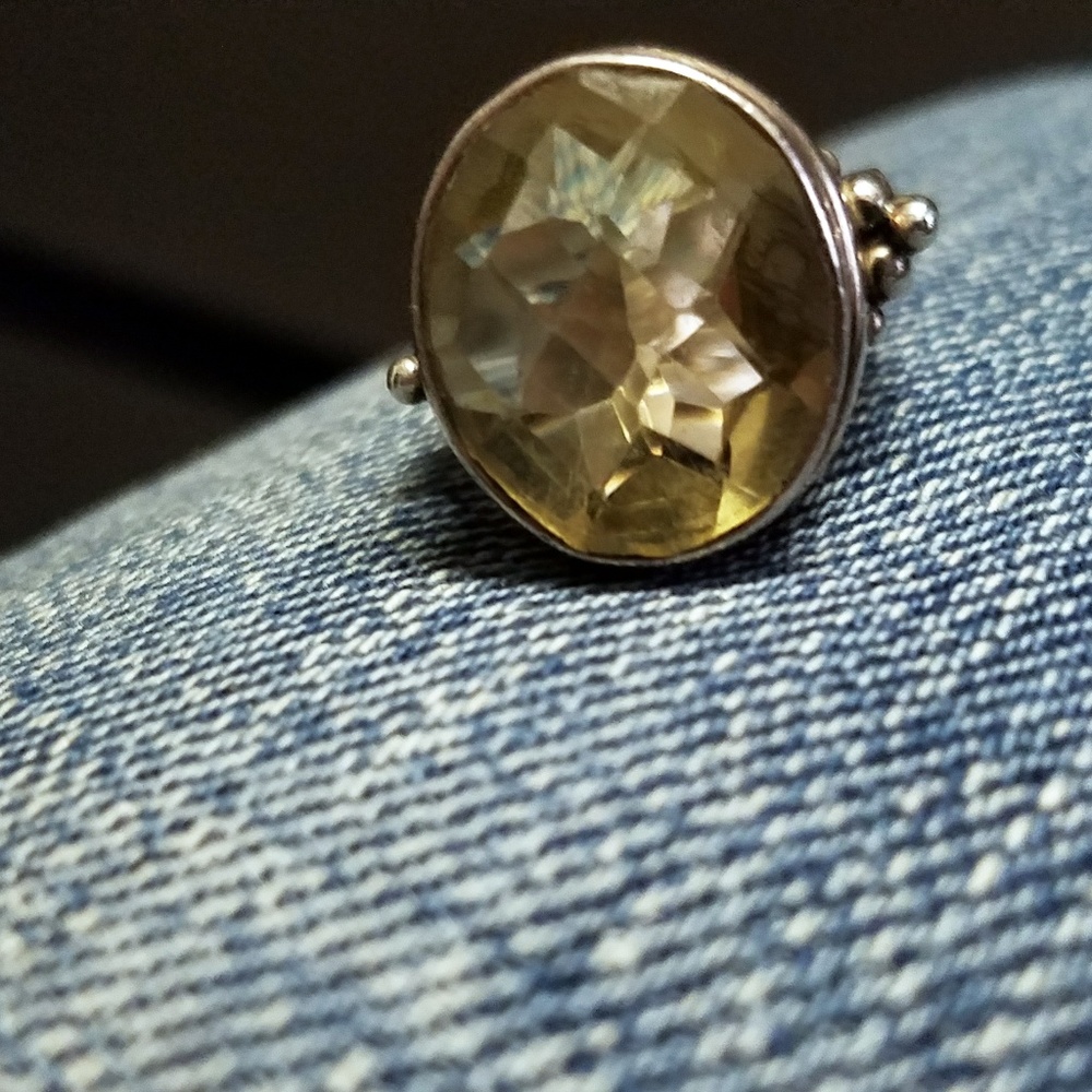 💛💛HOST PICK 🎁🎀  CITRINE Gem Cocktail Ring